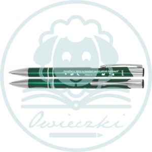 Długopis z hasłem 2026 - zielony